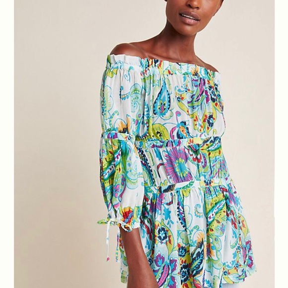 ANTHROPOLOGIE Frankie Off The Shoulder Blouse - Picture 4 of 4